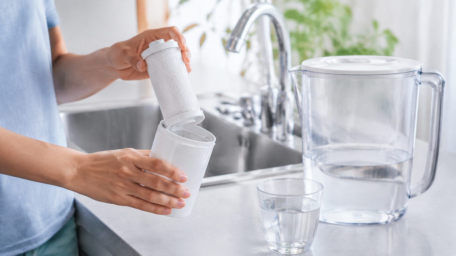 浄水器の交換カートリッジを比較するイメージ